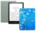 Amazon Kindle PaperWhite 2021 16Gb SO Agave Green с обложкой Sakura