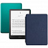 Amazon Kindle PaperWhite 12 2024 32Gb SE Green с обложкой Blue