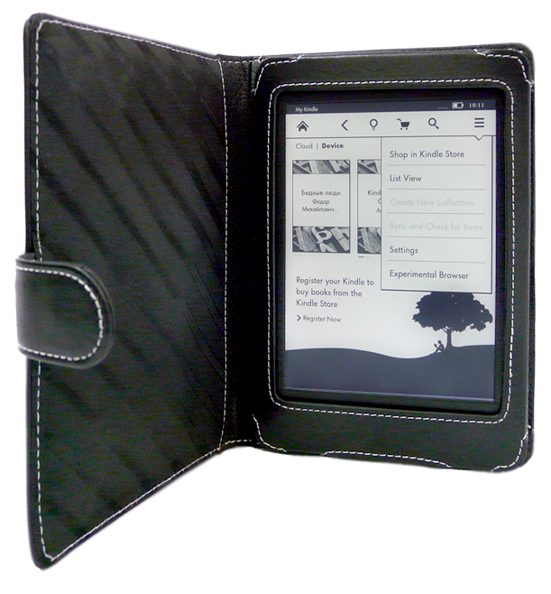 Обложка CoverStore Amazon Kindle PaperWhite Black Leather