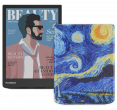 PocketBook 743С InkPad Color 2 Moon Silver с обложкой R-ON Van Gogh
