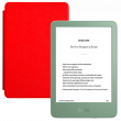 Amazon Kindle 11 2024 16Gb Без рекламы Green с обложкой Red