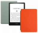 Amazon Kindle PaperWhite 2021 16Gb SO Agave Green с обложкой Orange