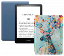 Amazon Kindle PaperWhite 2021 16Gb Special Offer Denim с обложкой Deer