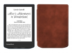 PocketBook 634 Verse Pro Azure с обложкой ReaderONE Brown