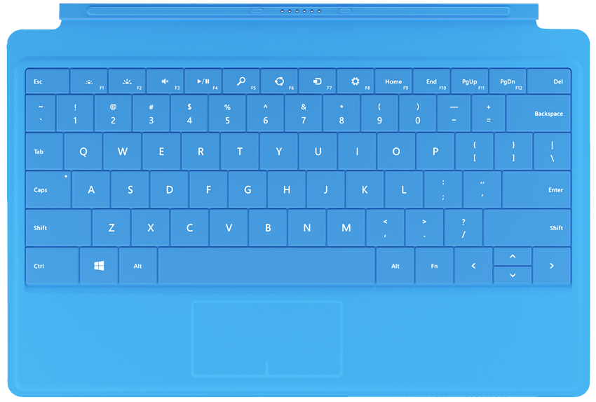 Microsoft Surface Pro 3 Type Cover Cyan