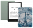 Amazon Kindle PaperWhite 2021 16Gb SO Agave Green с обложкой Paris