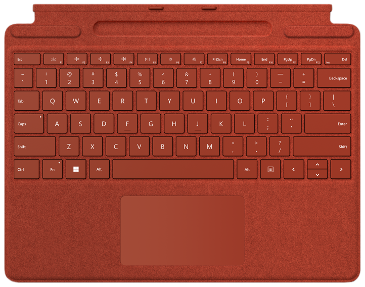 Microsoft Surface Pro 8 Signature Keyboard Poppy Red