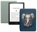 Amazon Kindle PaperWhite 2021 16Gb SO Agave Green с обложкой Elephant