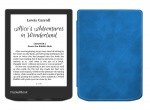 PocketBook 629 Verse Mist Grey с обложкой ReaderONE Light Blue