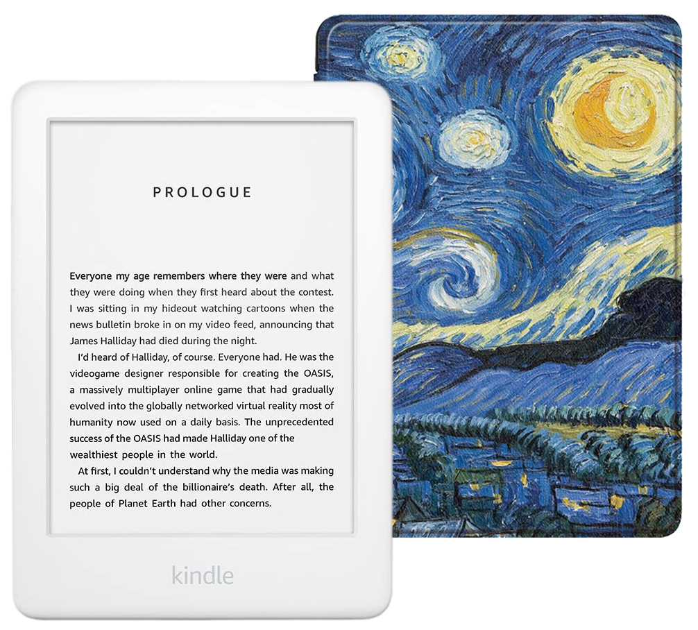 Amazon Kindle 10 8Gb SO White с обложкой Van Gogh