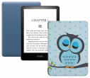 Amazon Kindle PaperWhite 2021 16Gb Special Offer Denim с обложкой Owl