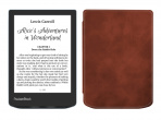 PocketBook 629 Verse Bright Blue с обложкой ReaderONE Brown