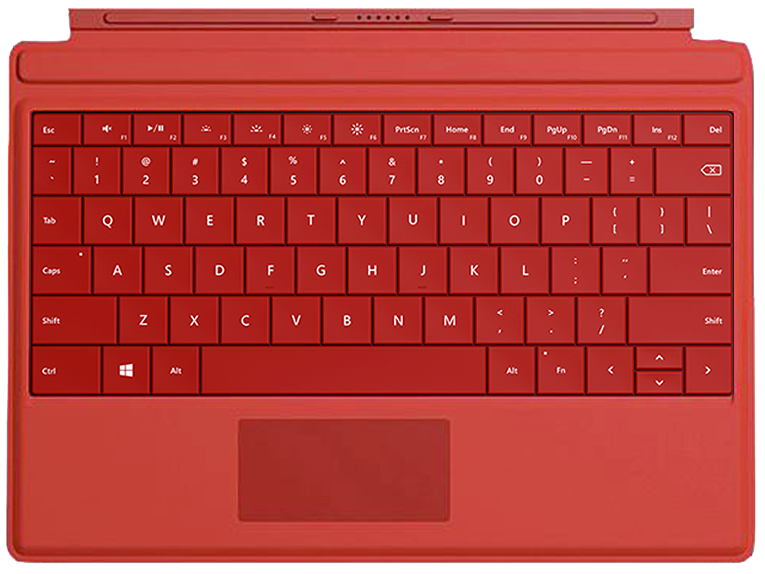 Microsoft Surface 3 Type Cover Bright Red