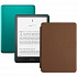Amazon Kindle PaperWhite 12 2024 32Gb SE Green с обложкой Brown