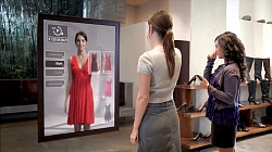 Амазон запатентовал "умное" зеркало для магазинов будущего