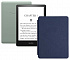 Amazon Kindle PaperWhite 2021 16Gb SO Agave Green с обложкой Blue