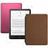 Amazon Kindle PaperWhite 12 2024 32Gb SE Pink с обложкой Brown